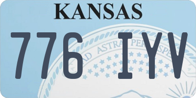 KS license plate 776IYV