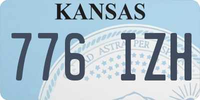 KS license plate 776IZH