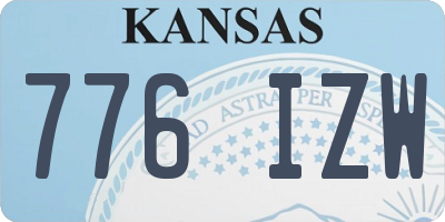 KS license plate 776IZW