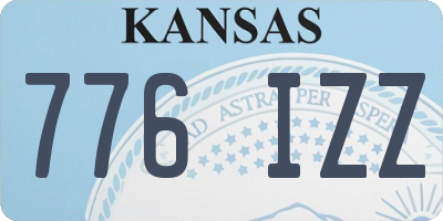 KS license plate 776IZZ
