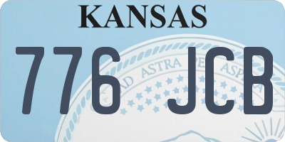 KS license plate 776JCB