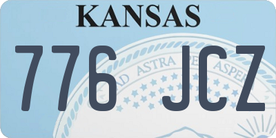 KS license plate 776JCZ