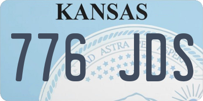 KS license plate 776JDS
