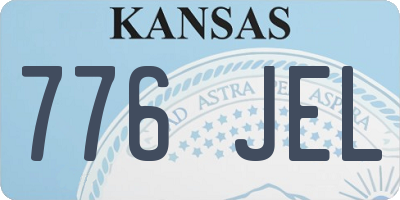 KS license plate 776JEL