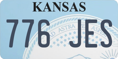 KS license plate 776JES
