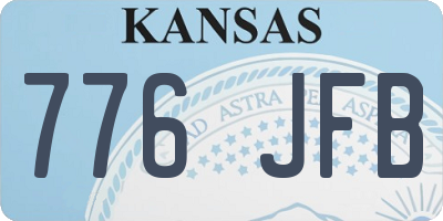 KS license plate 776JFB