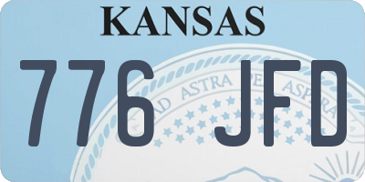 KS license plate 776JFD