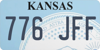 KS license plate 776JFF