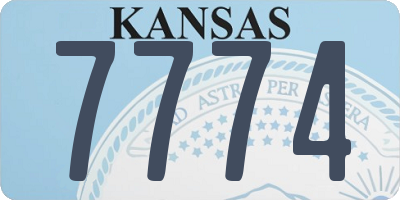 KS license plate 7774