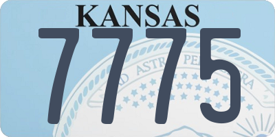 KS license plate 7775