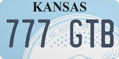 KS license plate 777GTB