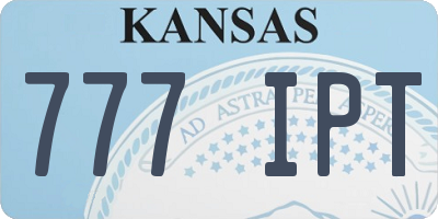 KS license plate 777IPT