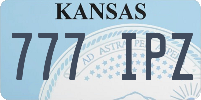 KS license plate 777IPZ
