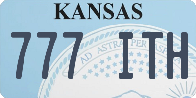 KS license plate 777ITH