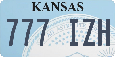 KS license plate 777IZH