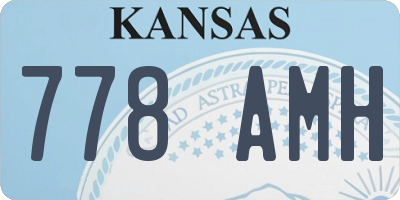 KS license plate 778AMH