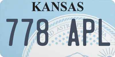 KS license plate 778APL