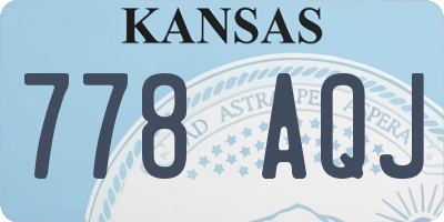 KS license plate 778AQJ