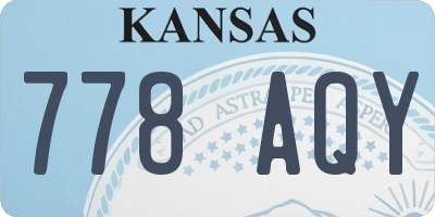 KS license plate 778AQY