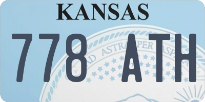KS license plate 778ATH
