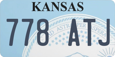 KS license plate 778ATJ
