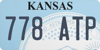 KS license plate 778ATP