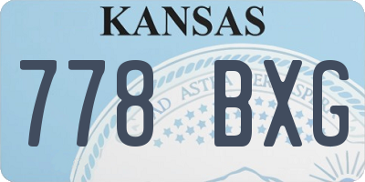 KS license plate 778BXG