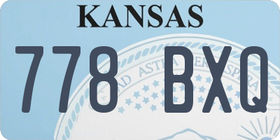 KS license plate 778BXQ