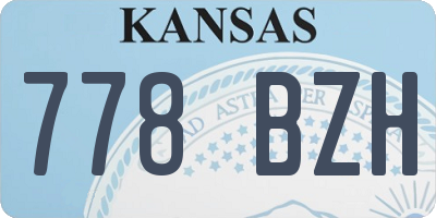 KS license plate 778BZH
