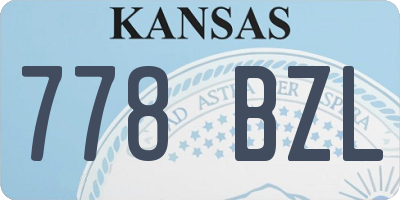 KS license plate 778BZL
