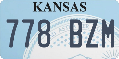 KS license plate 778BZM