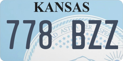 KS license plate 778BZZ
