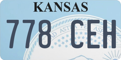 KS license plate 778CEH