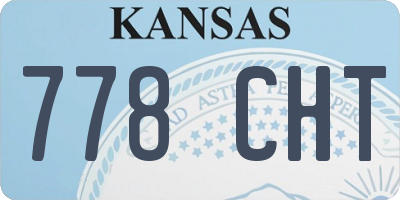 KS license plate 778CHT