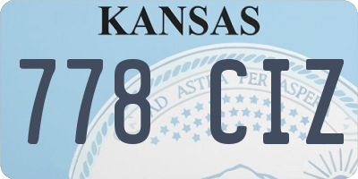 KS license plate 778CIZ