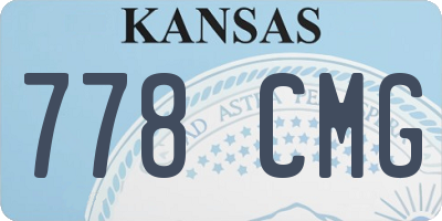 KS license plate 778CMG