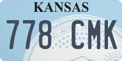 KS license plate 778CMK