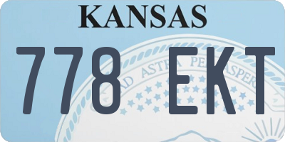 KS license plate 778EKT
