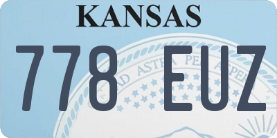 KS license plate 778EUZ