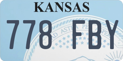 KS license plate 778FBY