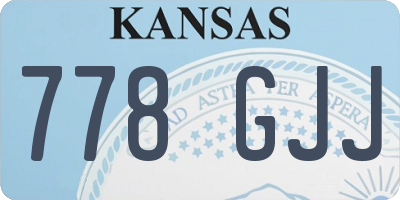 KS license plate 778GJJ