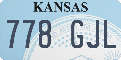KS license plate 778GJL