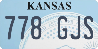 KS license plate 778GJS