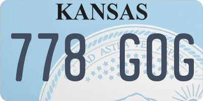 KS license plate 778GOG