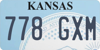 KS license plate 778GXM