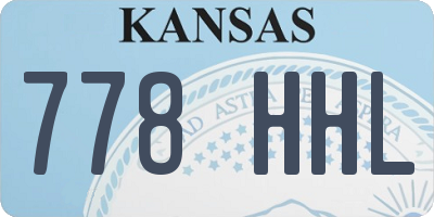 KS license plate 778HHL
