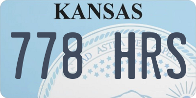 KS license plate 778HRS
