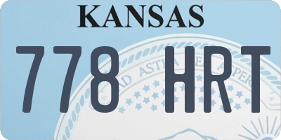 KS license plate 778HRT