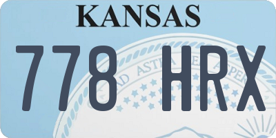 KS license plate 778HRX