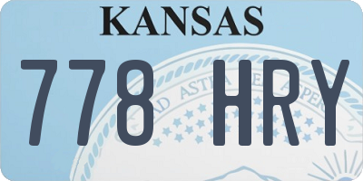 KS license plate 778HRY